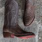 Men's Alligator Leather Oval Toe Cowboy Boots