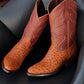 Men's Oval Toe Western Cowboy Boots