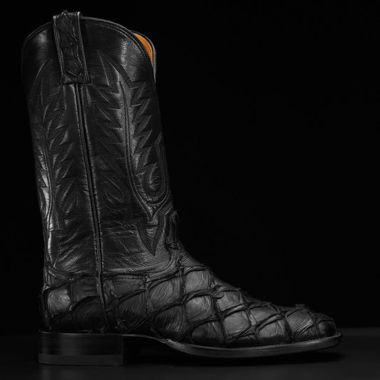 Men's Square Toe Pirarucu Skin Boots