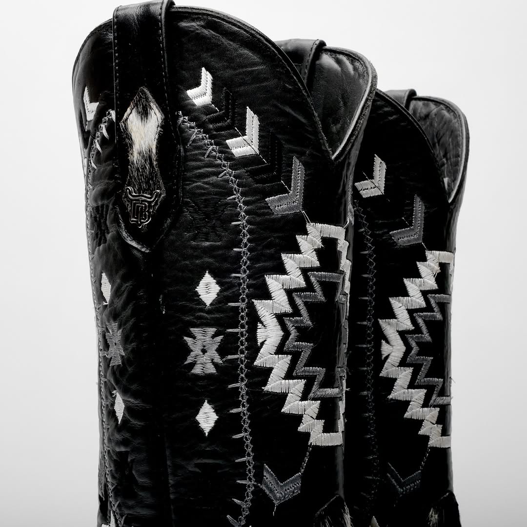 Men's Square Toe Genuine Cowhide Boots