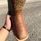 Brown Poker Western Cowboy Boots