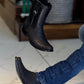 Original Black Python Cowboy Boots