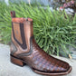 Zipper & Elastic Square Toe Ankle Boot