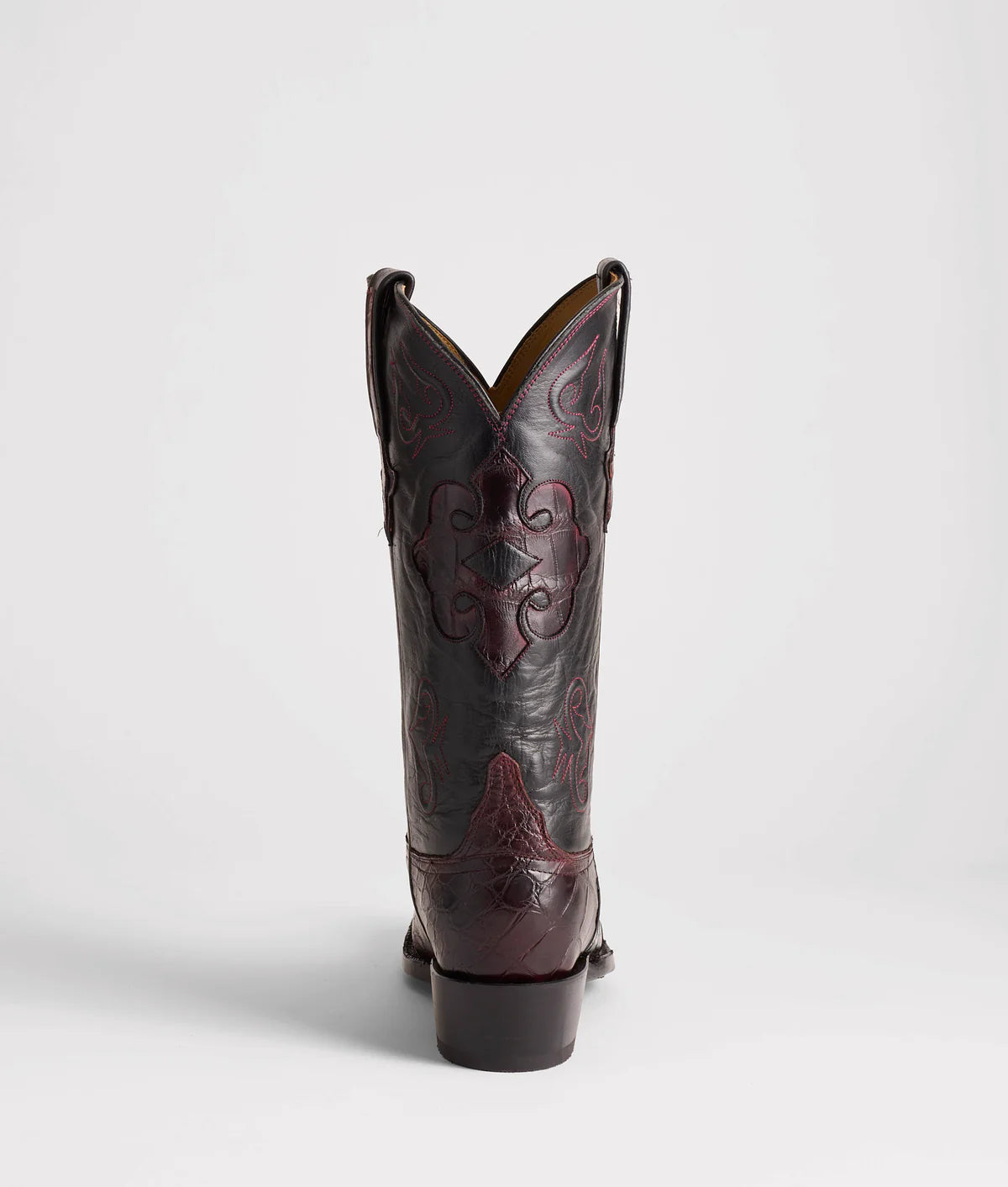 Black Cherry Pointed Toe Western Cowboy Boots
