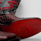 Black Cherry Ostrich Boots