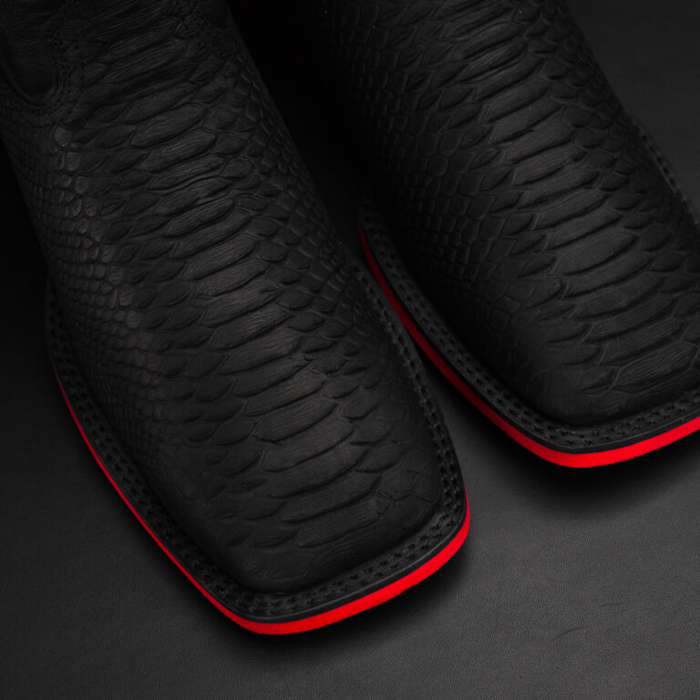 Black Python Cowboy Boots