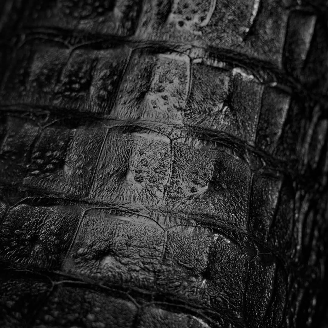 Black Caiman Crocodile Leather Toe Boots