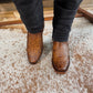 Men's Zipper Python Boots