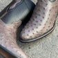 Men's Gray Alligator Leather Boots
