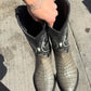 Men's Pointed-Toe Crocodile Cowboy Boots
