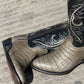 Men's Pointed-Toe Crocodile Cowboy Boots