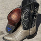 Men's Pointed-Toe Crocodile Cowboy Boots