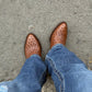 Men's Classic Brown Western Boots