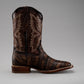 Men's Square-toe Crocodile Leather Cowboy Boots
