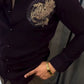Men's Satin Pegasus Rhinestone Embellished Shirt