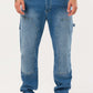 Men's Relaxed Fit Cargo Denim Jeans