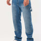 Men's Relaxed Fit Cargo Denim Jeans