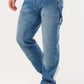 Men's Relaxed Fit Cargo Denim Jeans
