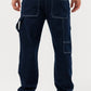 Men's Relaxed Fit Cargo Denim Jeans