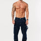 Men's Relaxed Fit Cargo Denim Jeans