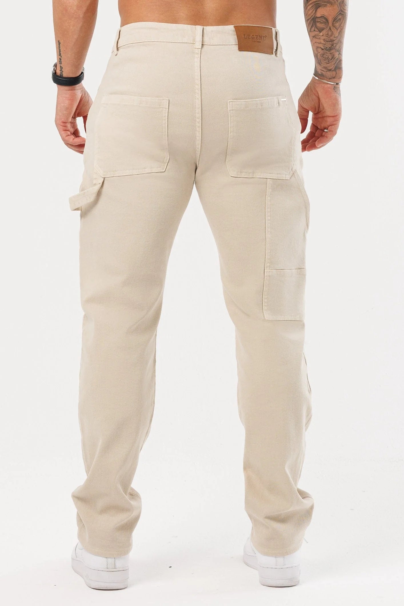 Men's Relaxed Fit Cargo Denim Jeans