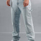 Men's Relaxed Fit Cargo Denim Jeans