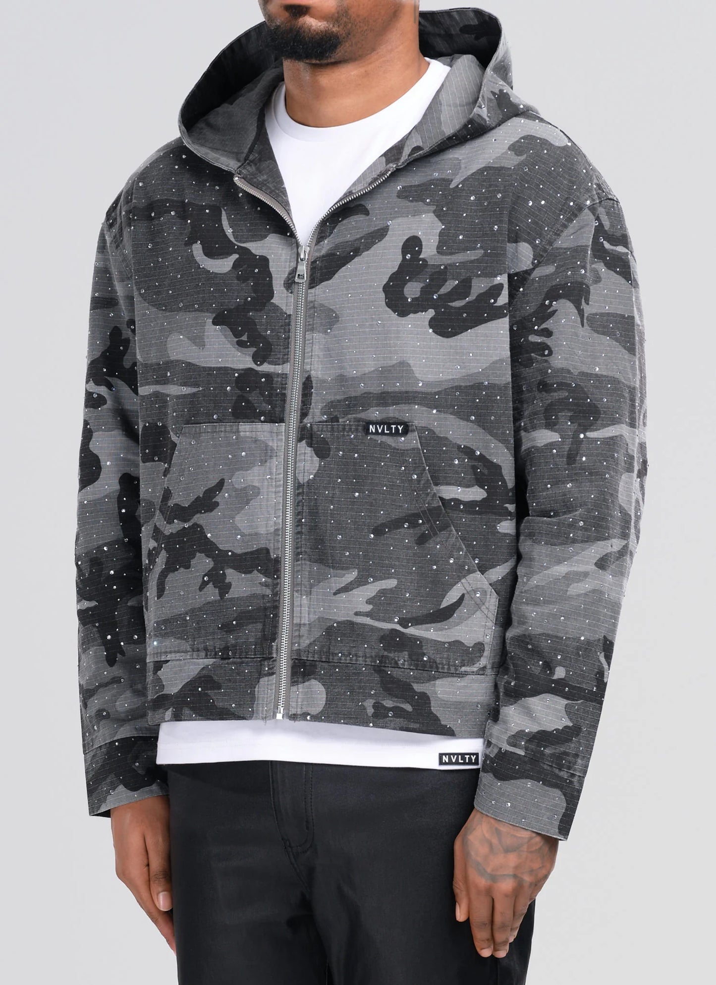 Vintage Flooded  Zip Hoodie Jacket