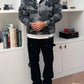 Vintage Flooded  Zip Hoodie Jacket