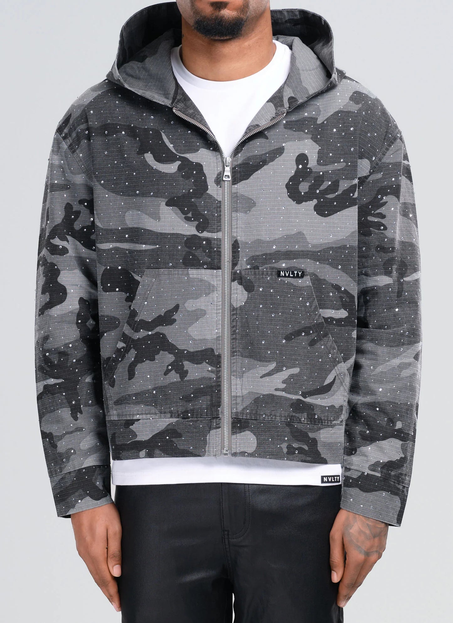 Vintage Flooded  Zip Hoodie Jacket