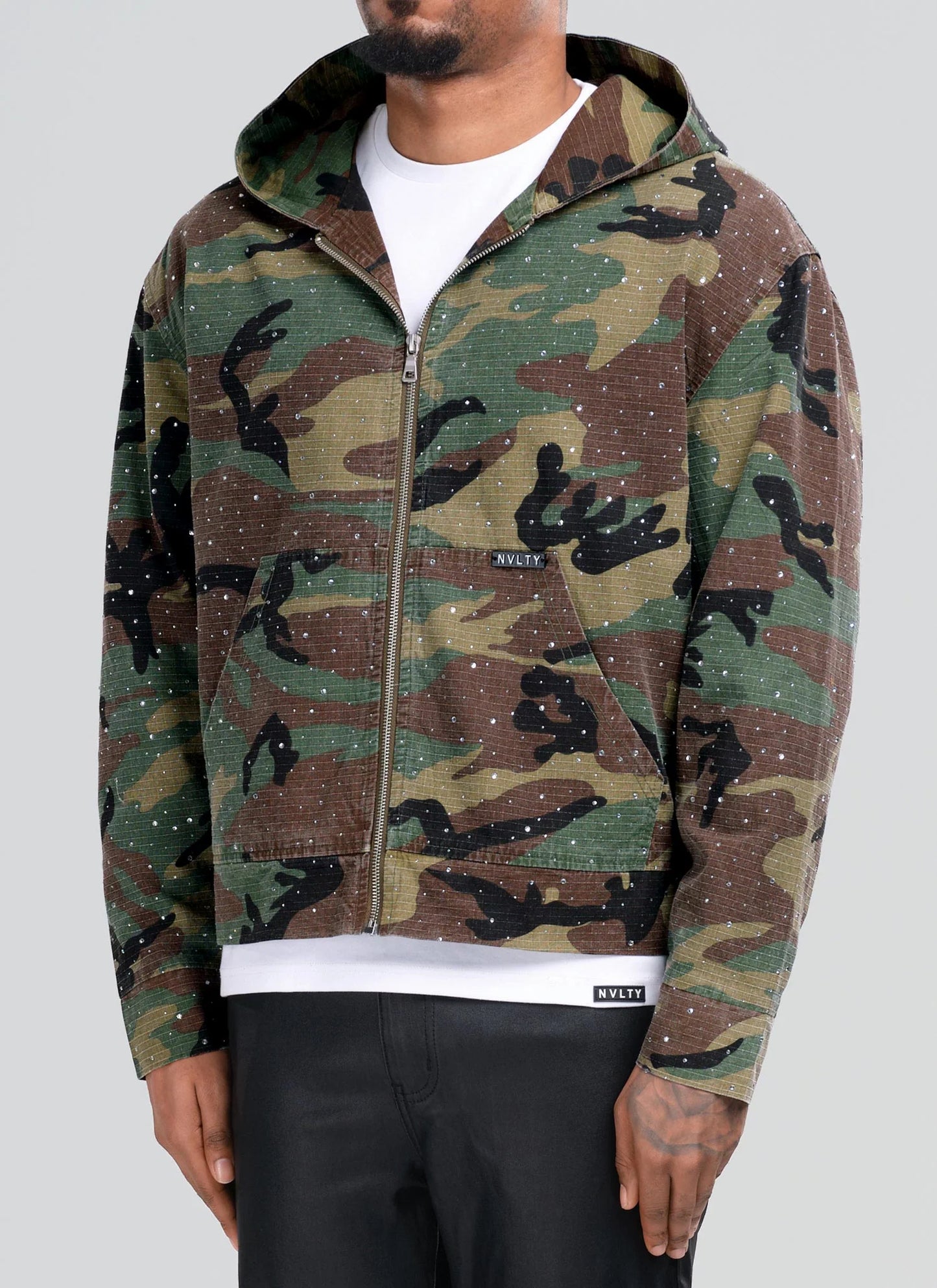 Vintage Flooded  Zip Hoodie Jacket
