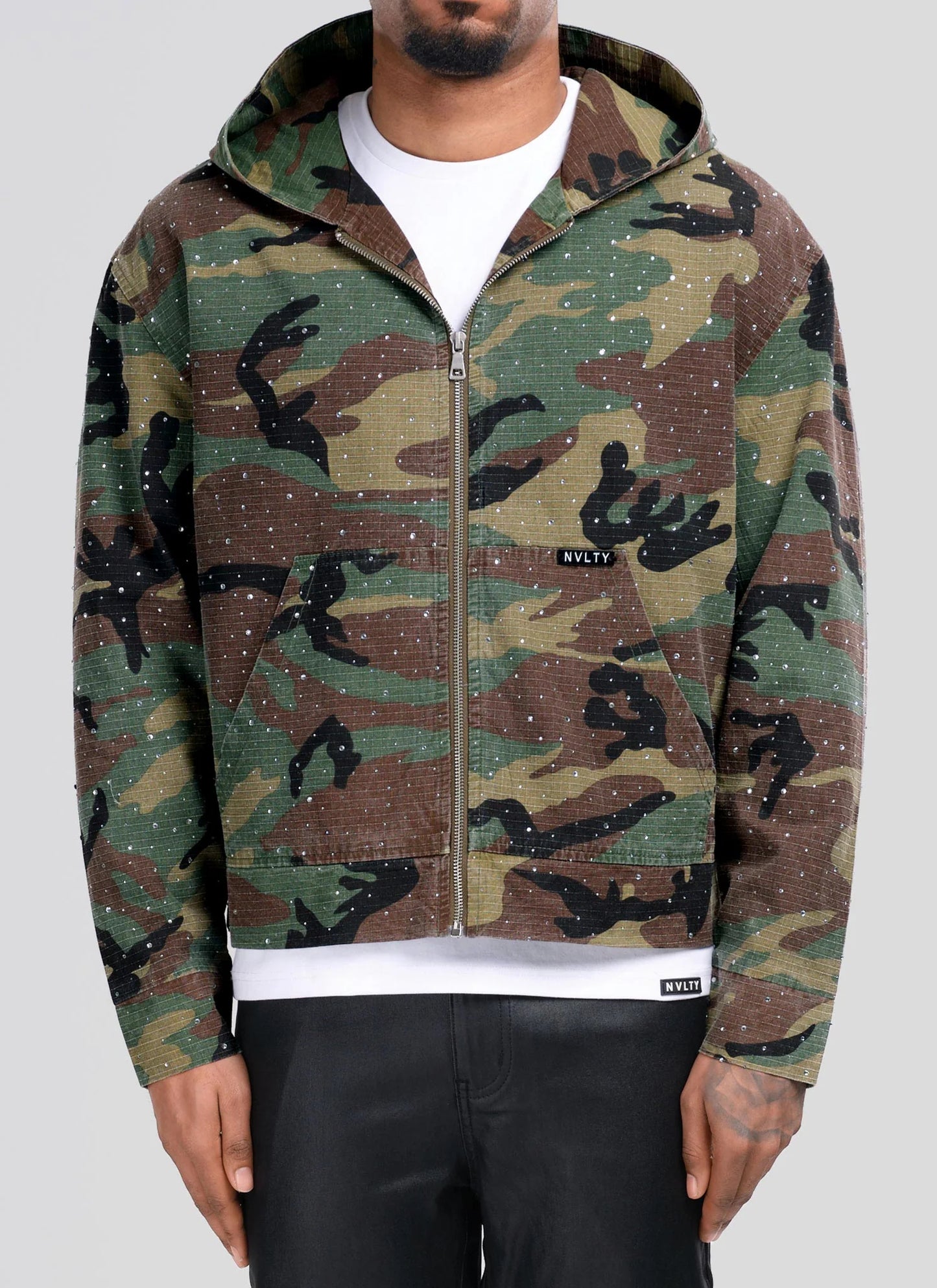 Vintage Flooded  Zip Hoodie Jacket