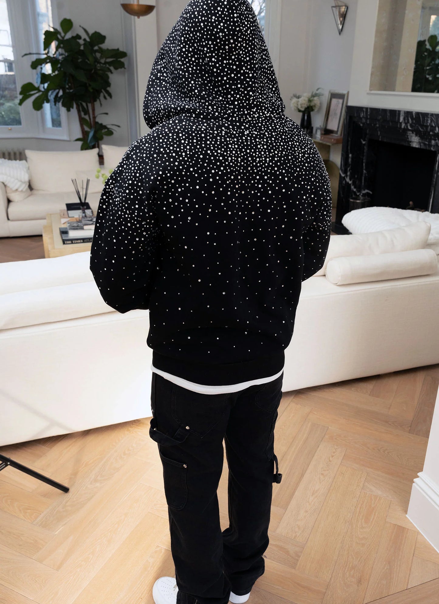 Vintage Flooded  Zip Hoodie Jacket