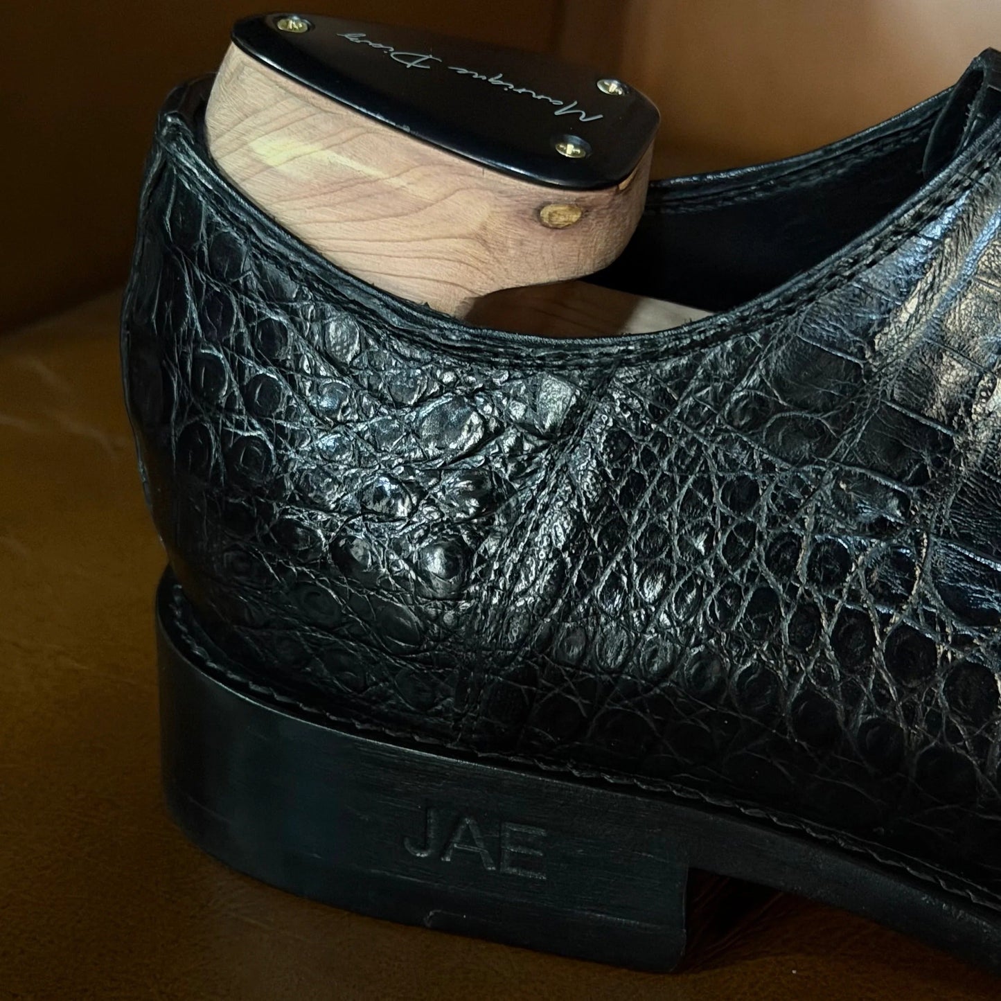 Handcrafted Crocodile Leather Men's Dress Shoes