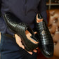 Handcrafted Crocodile Leather Men's Dress Shoes