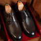 Men's Classic Brown Leather Single Monk Strap Shoes