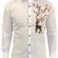 Men's Luxury Gold Deer Rhinestone Embroidered Shirt