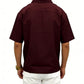 Men's Floral Embroidered Cuban Collar Shirt