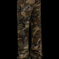 Vintage Streetwear Camo Snake Pattern Baggy Denim Pants