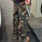 Vintage Streetwear Camo Snake Pattern Baggy Denim Pants