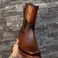 Men's Premium Handcrafted Leather Western Cowboy Boots with Geometric Detailing