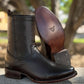 Men's Handmade Leather Western Boots with Embossed Pattern