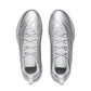 Men's Silver Metallic Stylish Wave Pattern Basketball Shoes