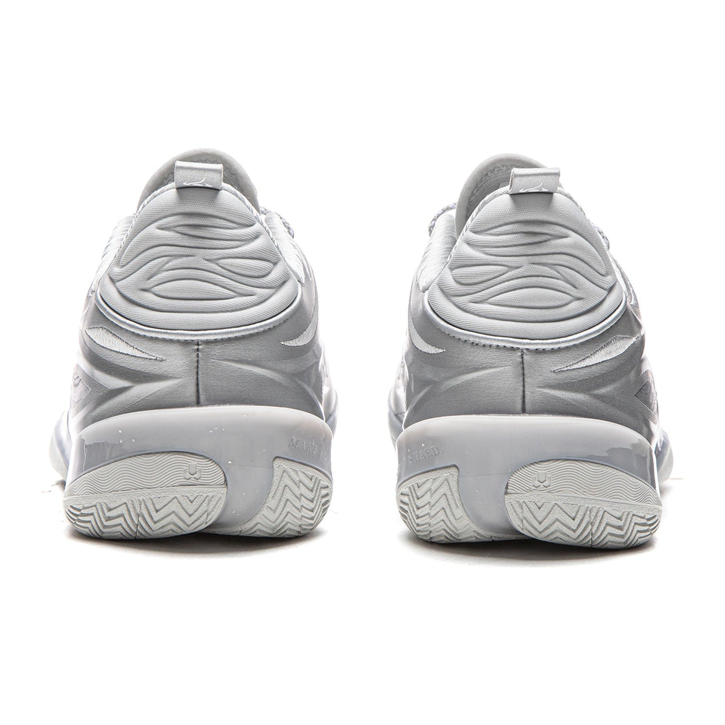 Men's Silver Metallic Stylish Wave Pattern Basketball Shoes