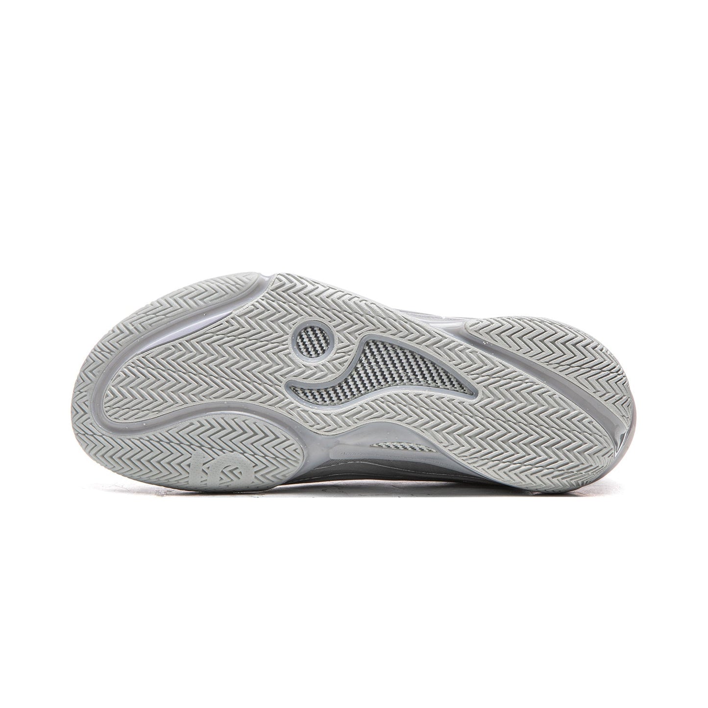 Men's Silver Metallic Stylish Wave Pattern Basketball Shoes