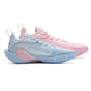 Men's Pink Blue Contrast Basketball Shoes