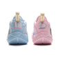 Men's Pink Blue Contrast Basketball Shoes