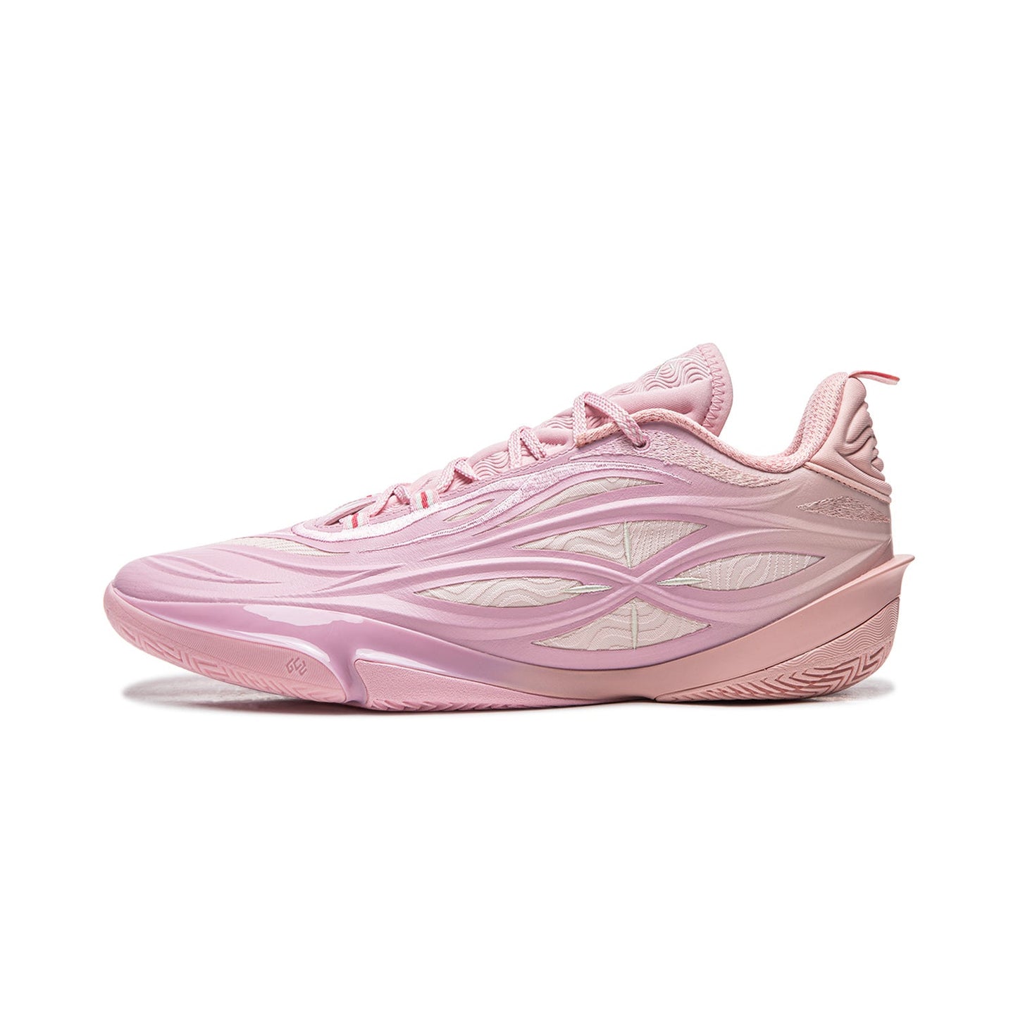 Pink Wave Pattern Fashion Basketball Shoes