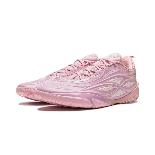Pink Wave Pattern Fashion Basketball Shoes