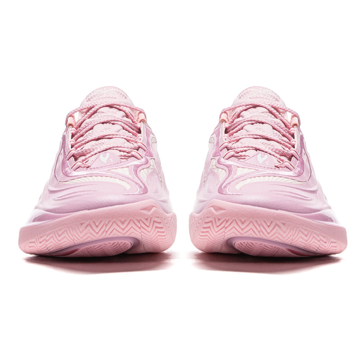 Pink Wave Pattern Fashion Basketball Shoes