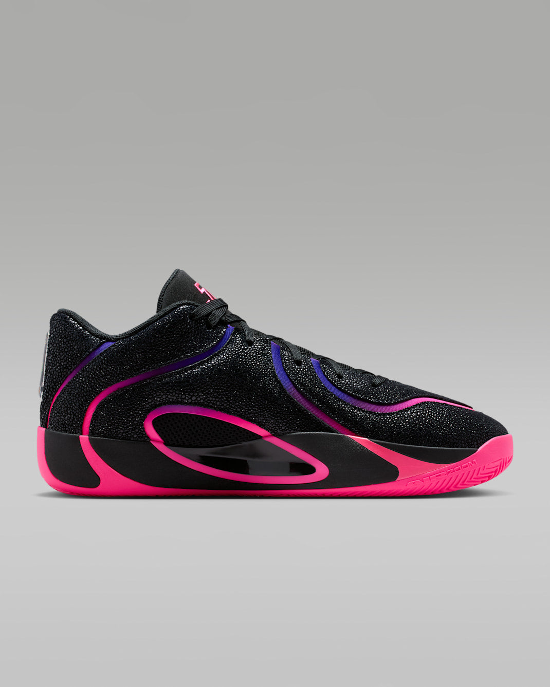 Men's Stylish Pink Gradient Vibrant Hoops Sneakers